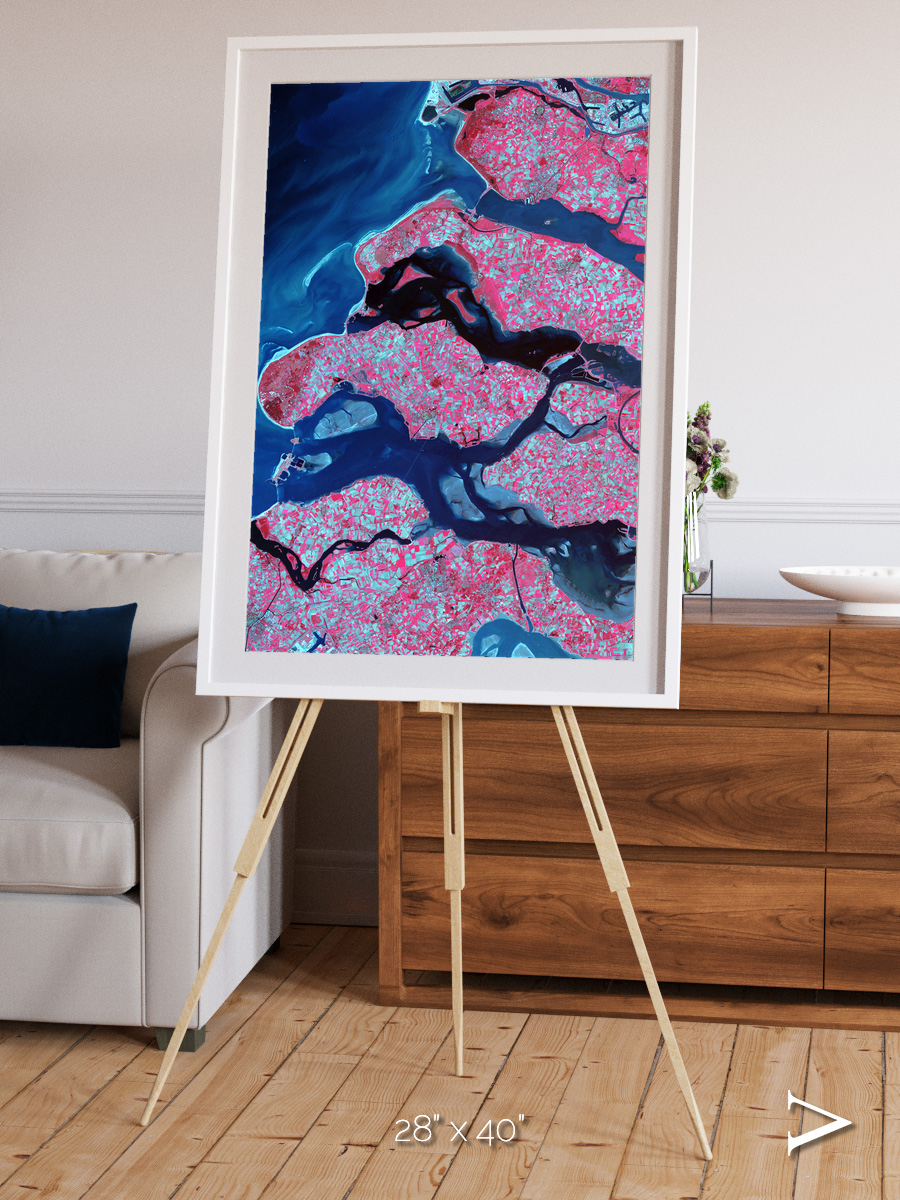 Windward Isles, Delta Region Netherlands Framed & Mounted Print