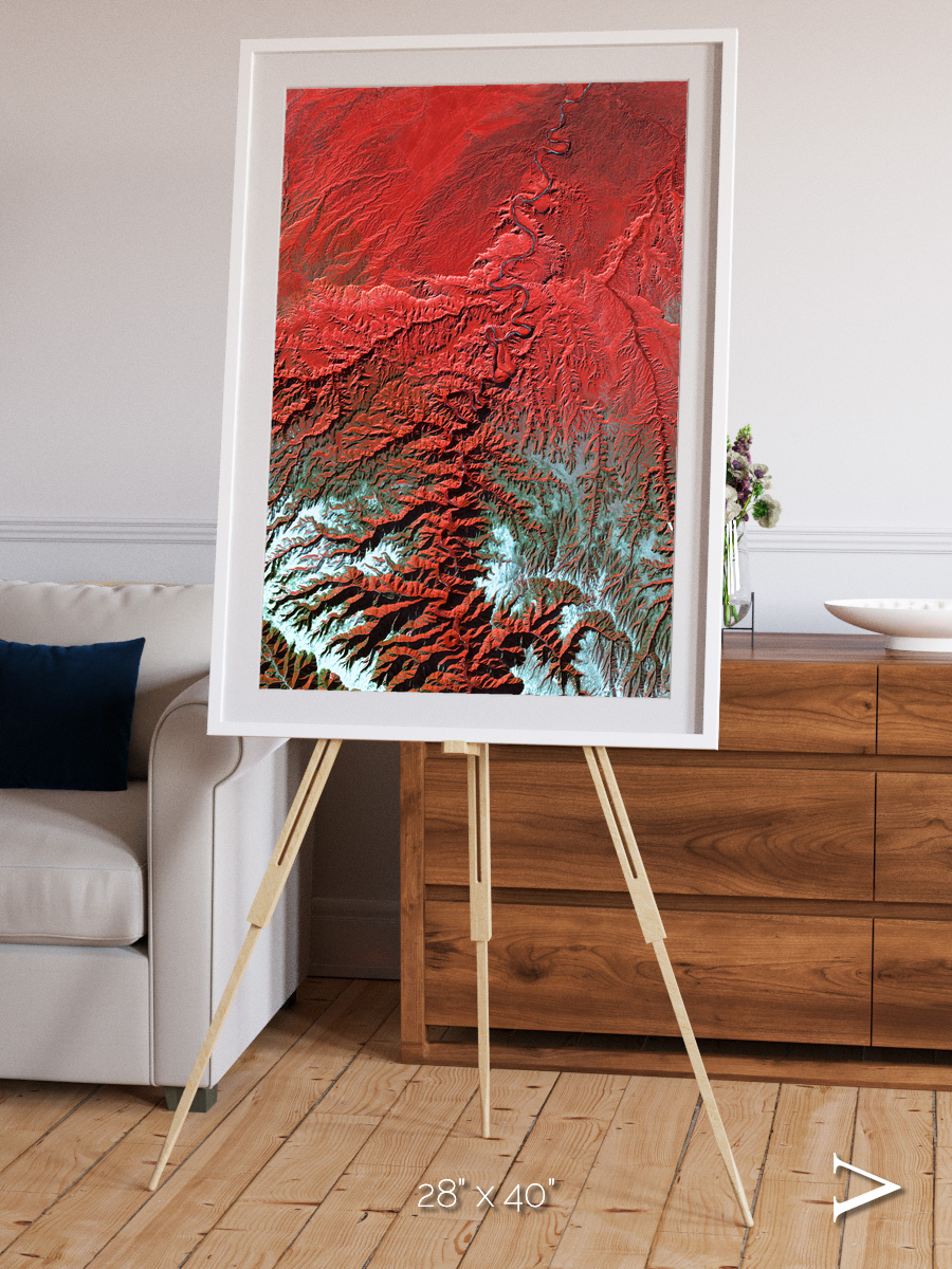 Ice River, Desolation Canyon Framed & Mounted Print