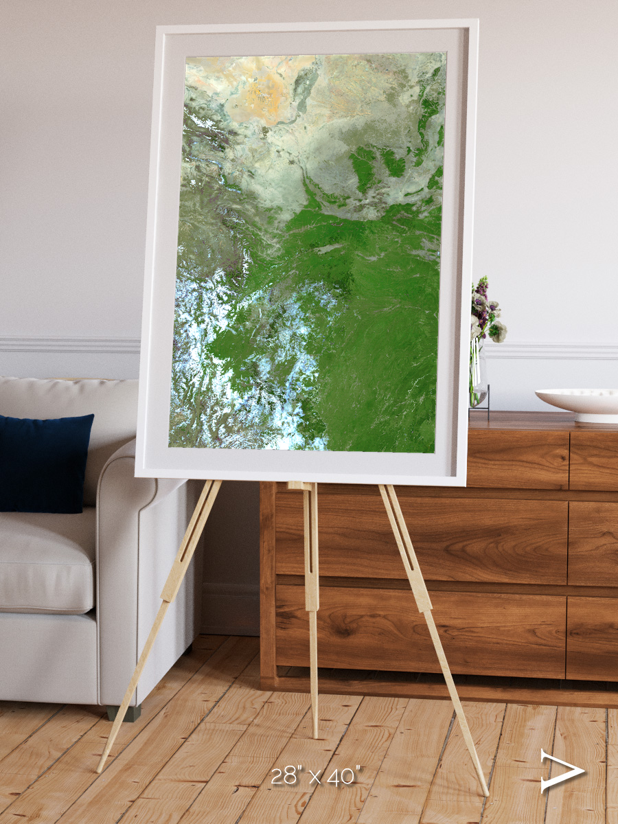 Sea Inlet, Eastern Asia Framed & Mounted Print