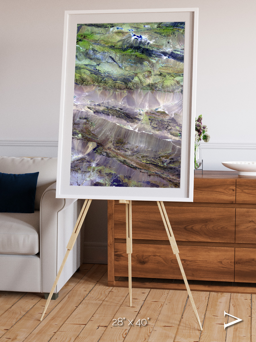 Arid Mosaic, Edrengiyn Nuruu Framed & Mounted Print