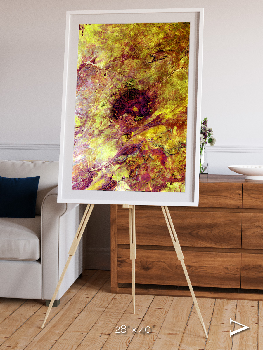 Magma Plains, Erongo Massif Framed & Mounted Print
