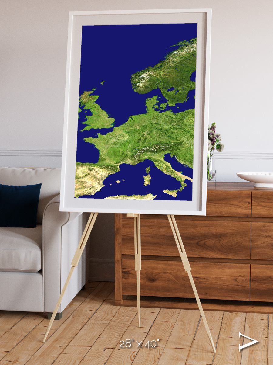 Arctic Outpost, Europe Framed & Mounted Print