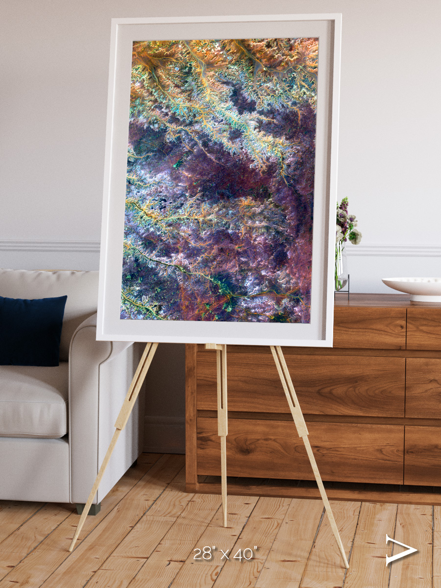 River and Plain, Ghadamis River Framed & Mounted Print