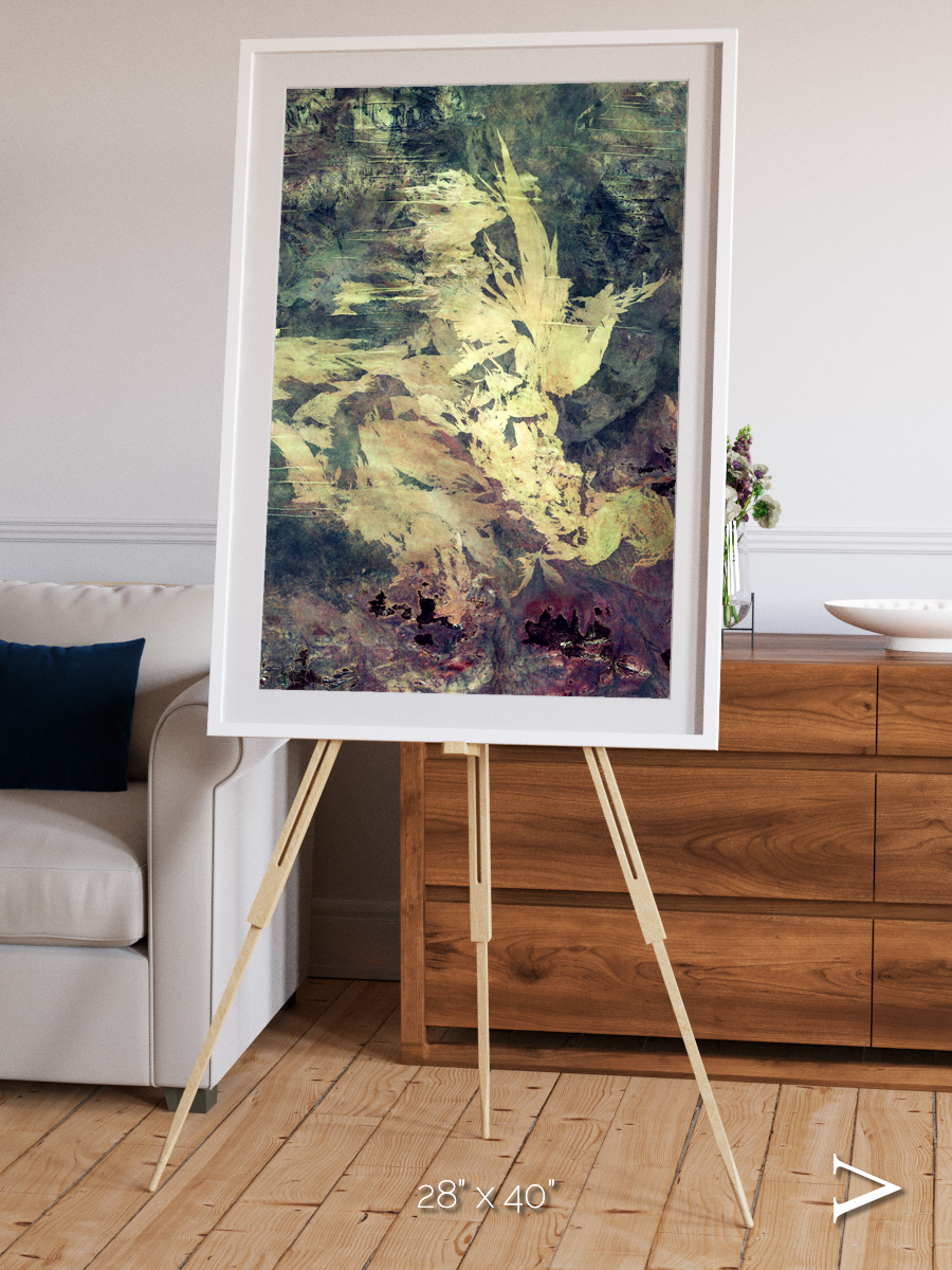 Windwritten Dunes, Great Sandy Scars Framed & Mounted Print