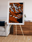 Striped Coast, Eyjafjörður Framed & Mounted Print
