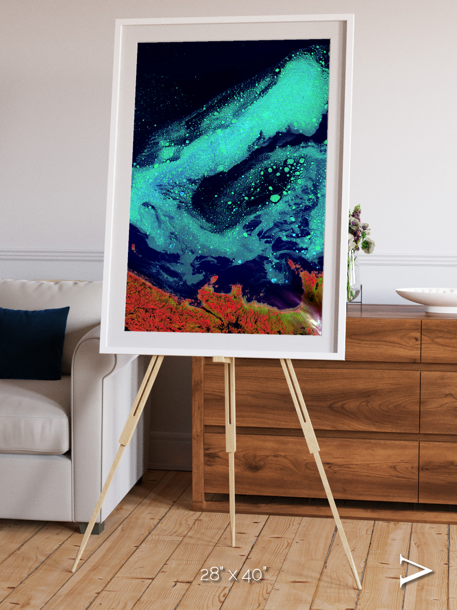 Frozen Currents, Foxe Basin Framed & Mounted Print