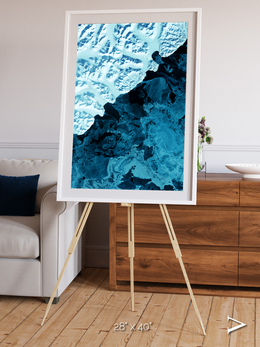 Glacial Passage, Kamchatka Peninsula Framed & Mounted Print