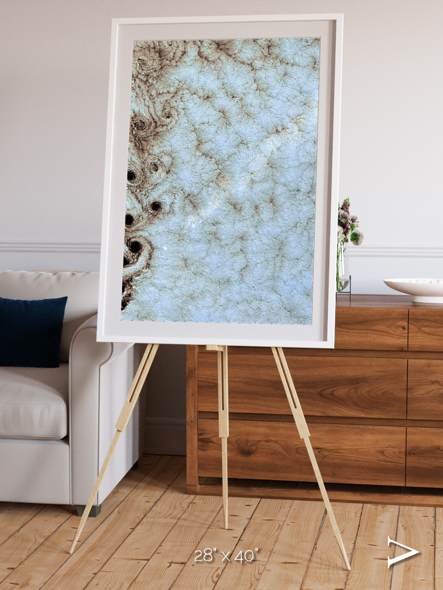 Wind Signatures, Karman Vortices Framed & Mounted Print
