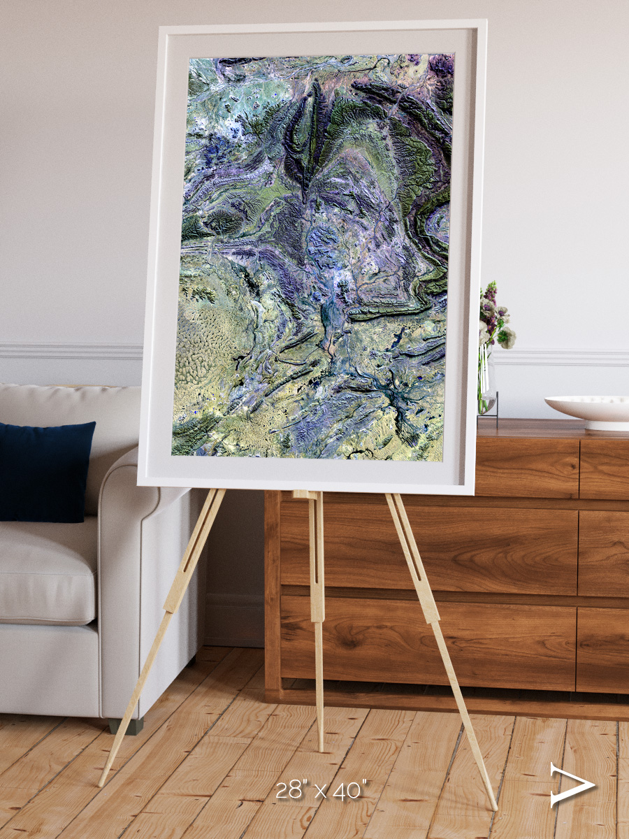 Mountain Textures, MacDonnell Ranges Framed & Mounted Print