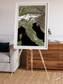 Tidal Patterns, Mediterranean Sea Framed & Mounted Print