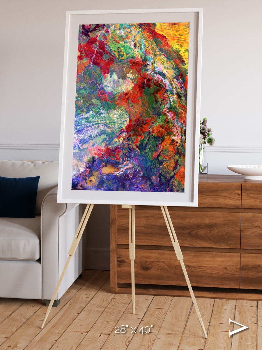 Melted Earth, Great Sandy Desert Framed & Mounted Print