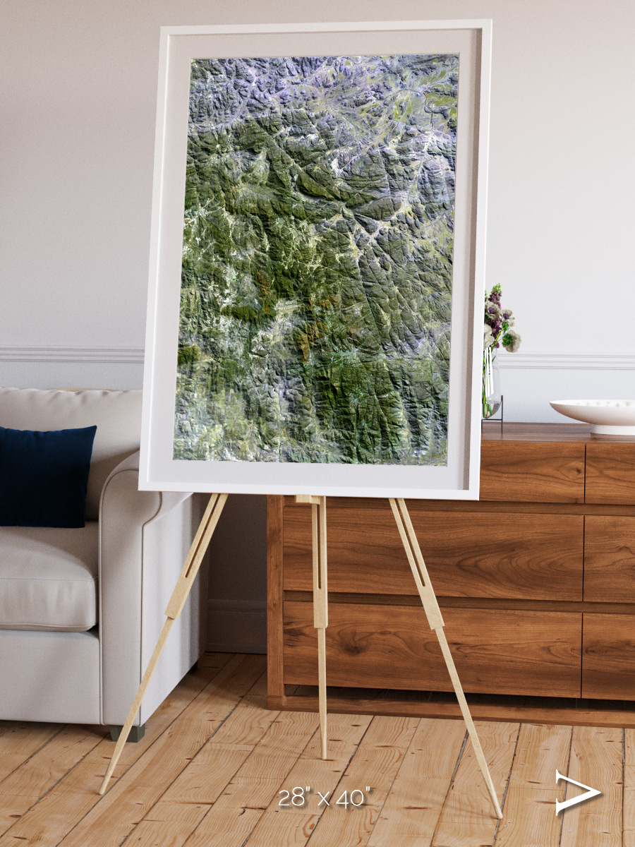 Earth in Colour, Namaqualand Framed & Mounted Print