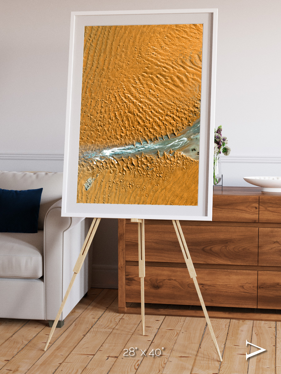 Sands in Motion, Namib Desert Framed & Mounted Print