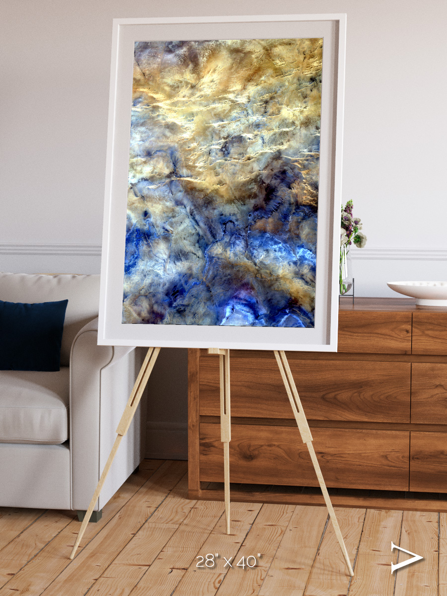 Heat Scars, No Mans Land Framed & Mounted Print