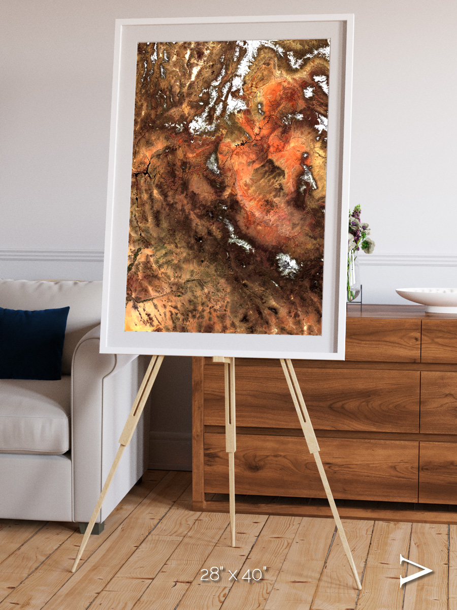 Sunlit Dunes, North America Framed & Mounted Print