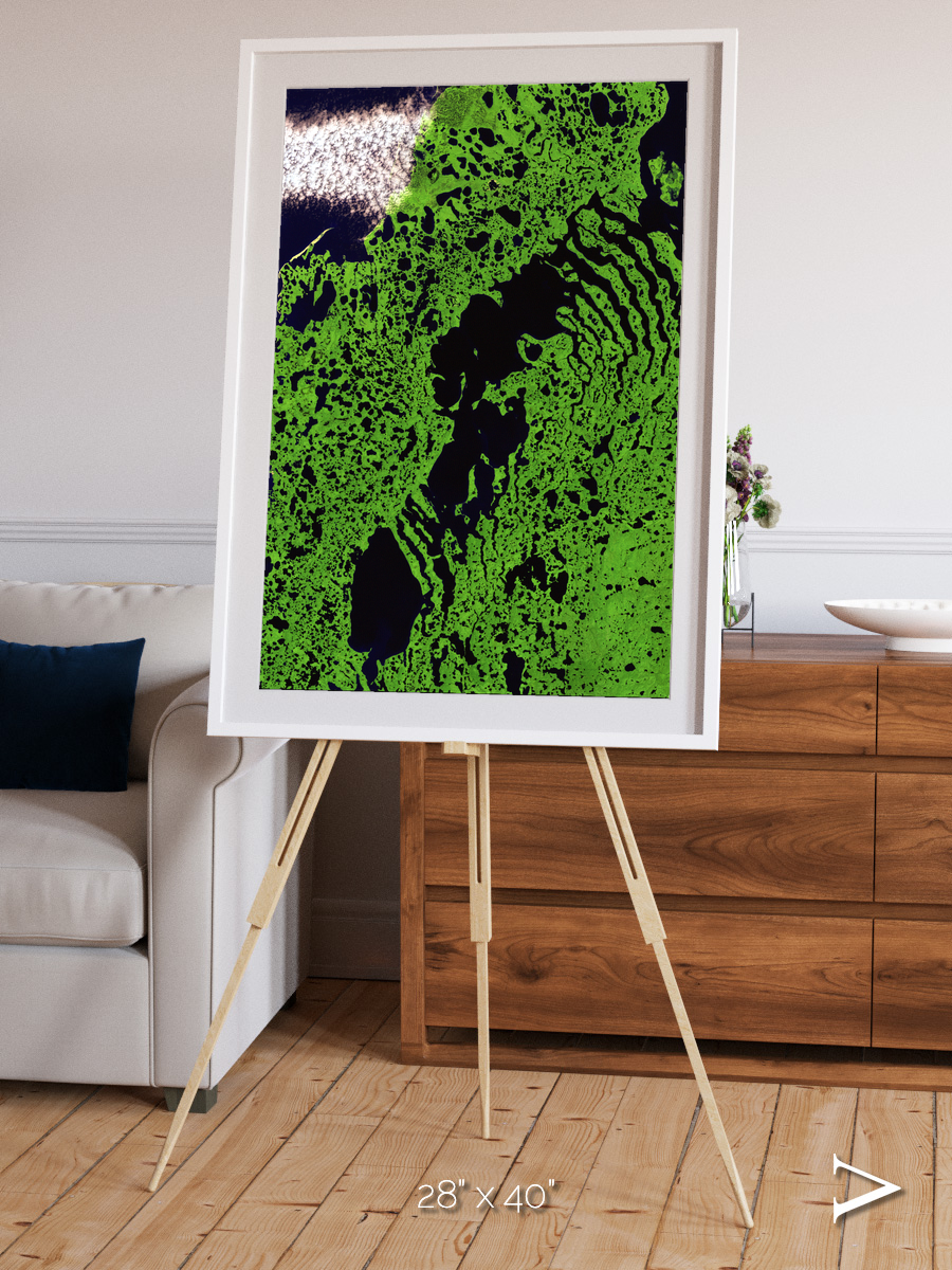 Tundra Reach, Liverpool Bay Framed & Mounted Print