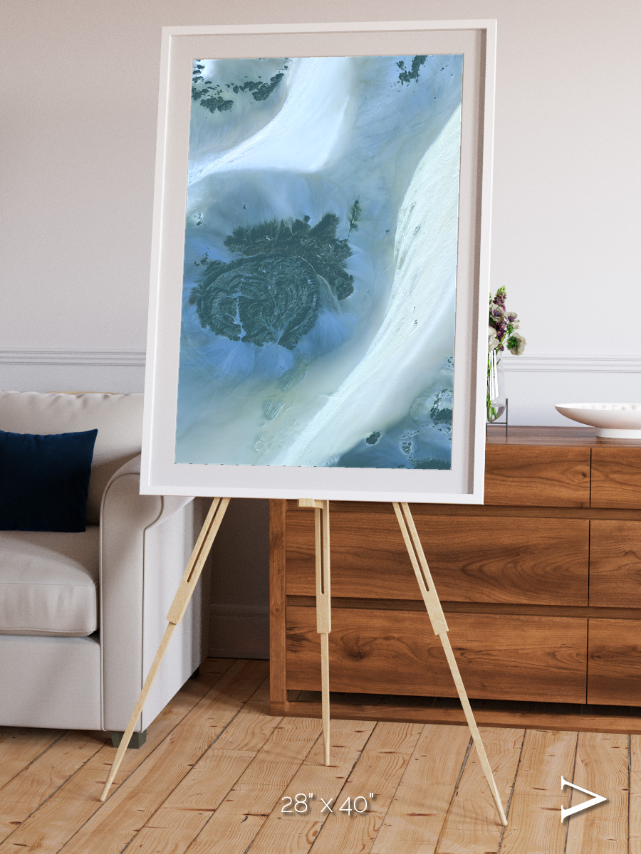 Shifting Dunes, Sahara Desert Framed & Mounted Print
