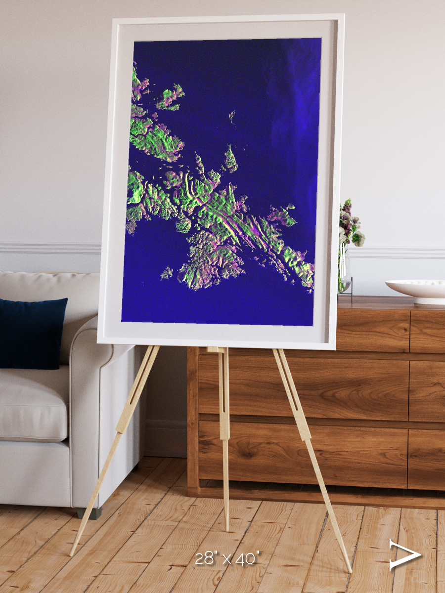 Remote Shores, Shetland Islands Framed & Mounted Print