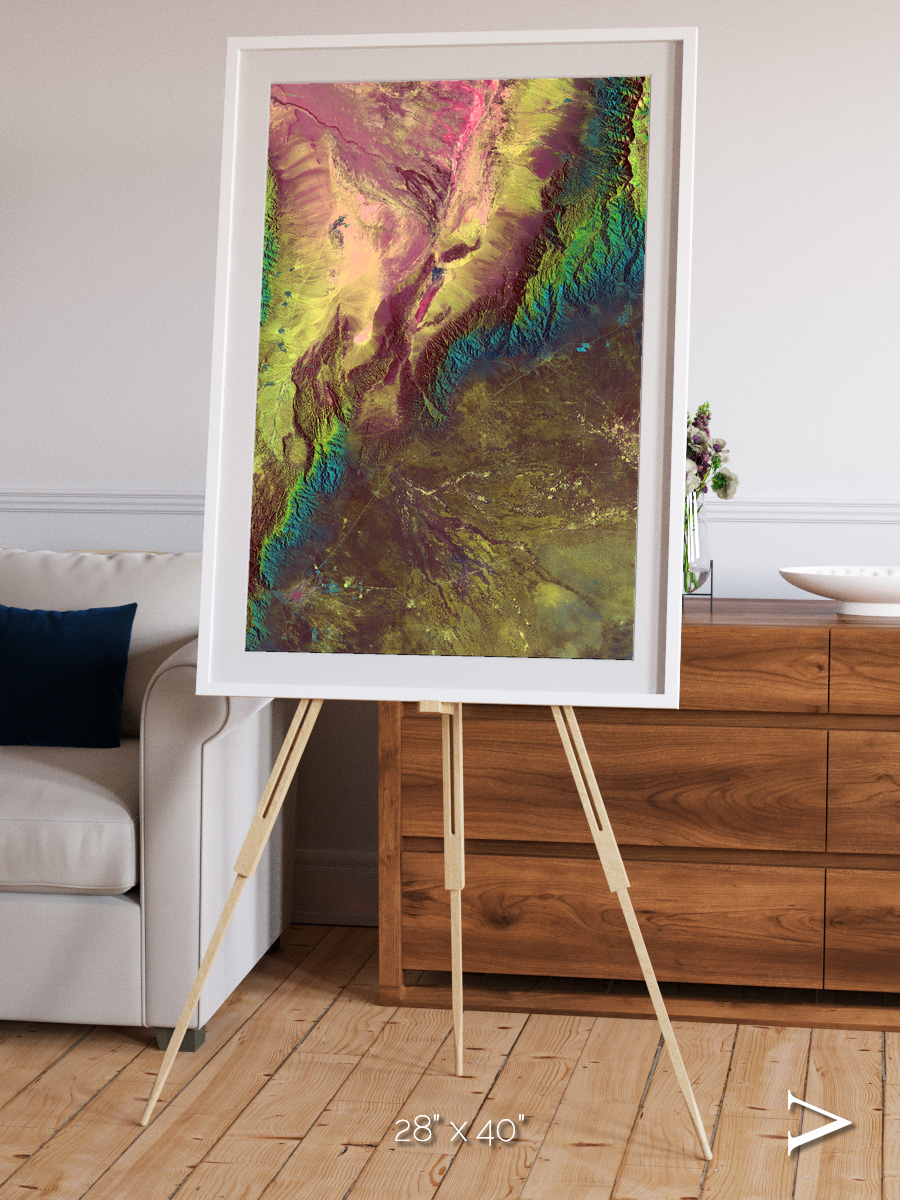 Textured Earth, Sierra de Velasco Framed & Mounted Print
