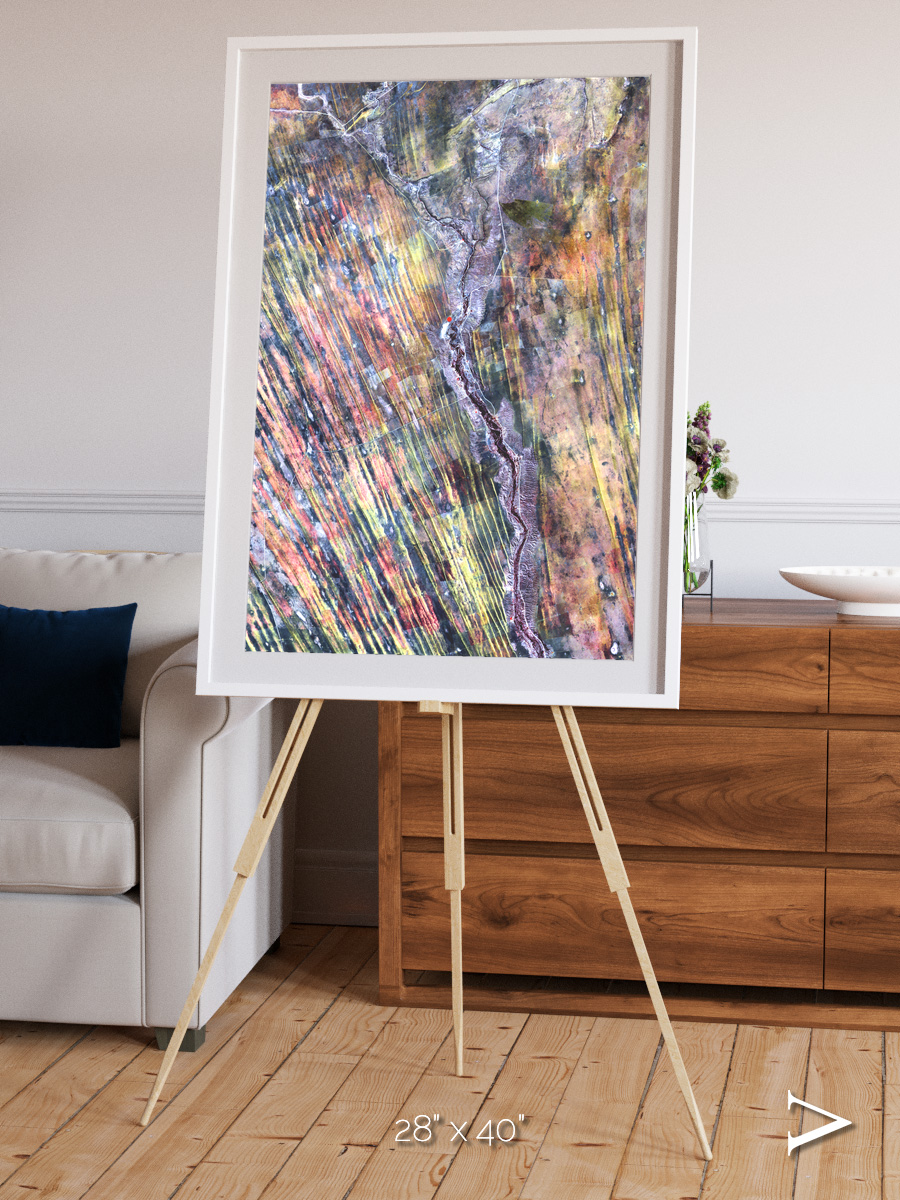 Crevasse Lines, The Optimist Framed & Mounted Print