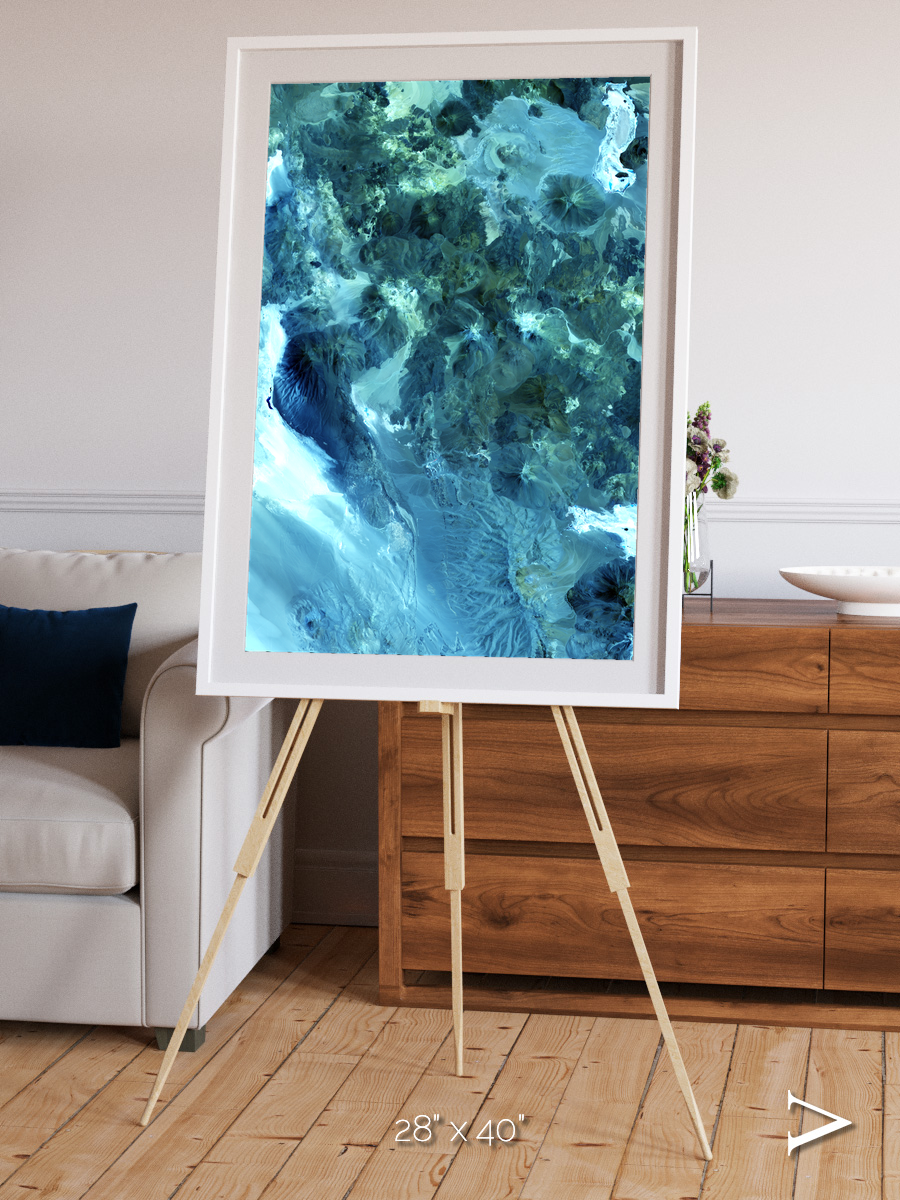 Heat Scars, Volcanoes Framed & Mounted Print
