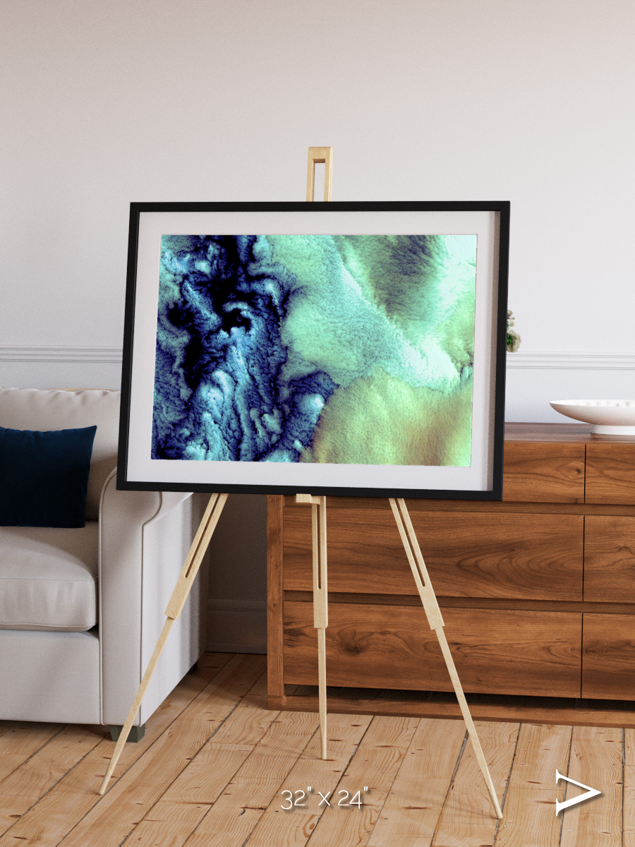 Shifting Skies, Aleutian Islands Framed & Mounted Print