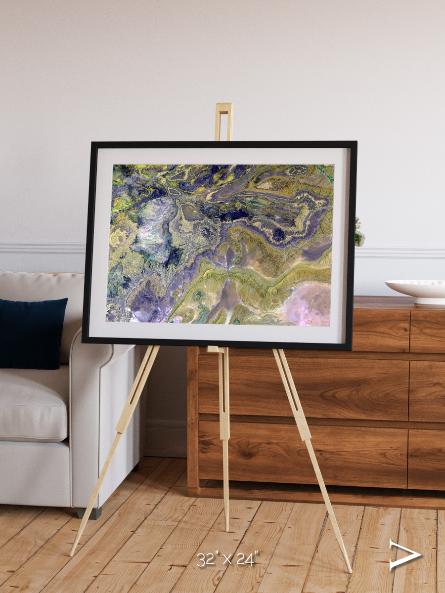 Mineral Horizons, Anti-Atlas Framed & Mounted Print
