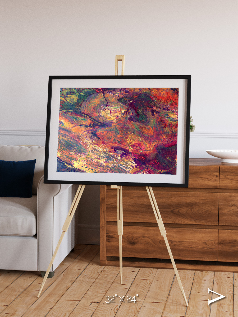 Rock and Ore, Hamersley Framed & Mounted Print