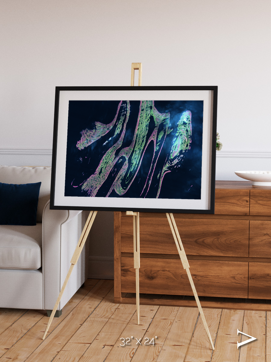 Painted Archipelago, Belcher Islands Framed & Mounted Print