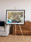Saline Patterns, Dasht-e Kevir Framed & Mounted Print