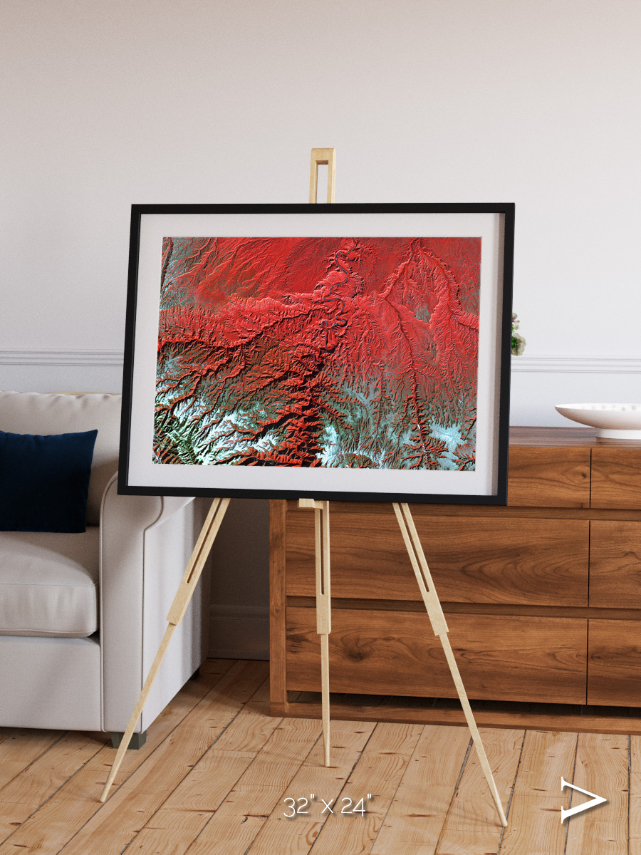 Ice River, Desolation Canyon Framed & Mounted Print