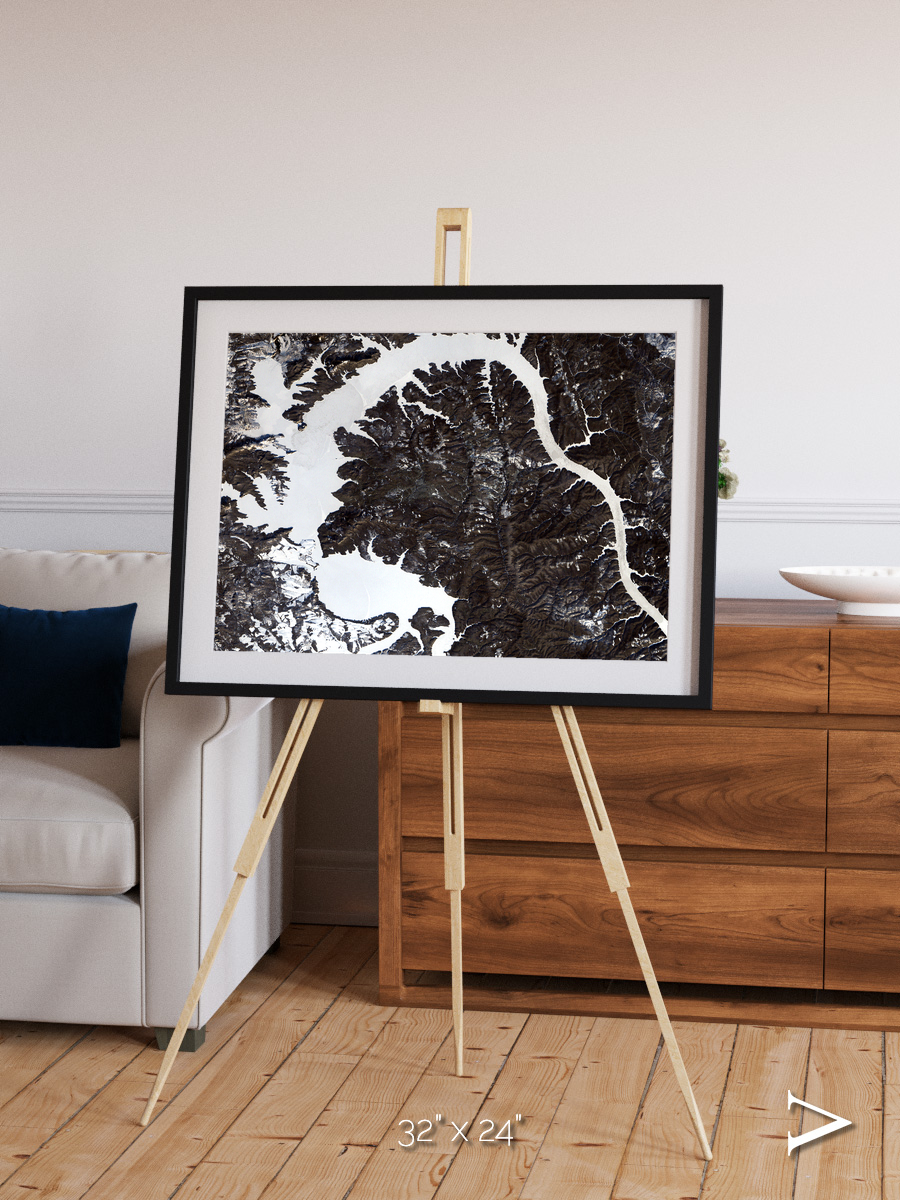 Dragon Lake, Siberia Framed & Mounted Print