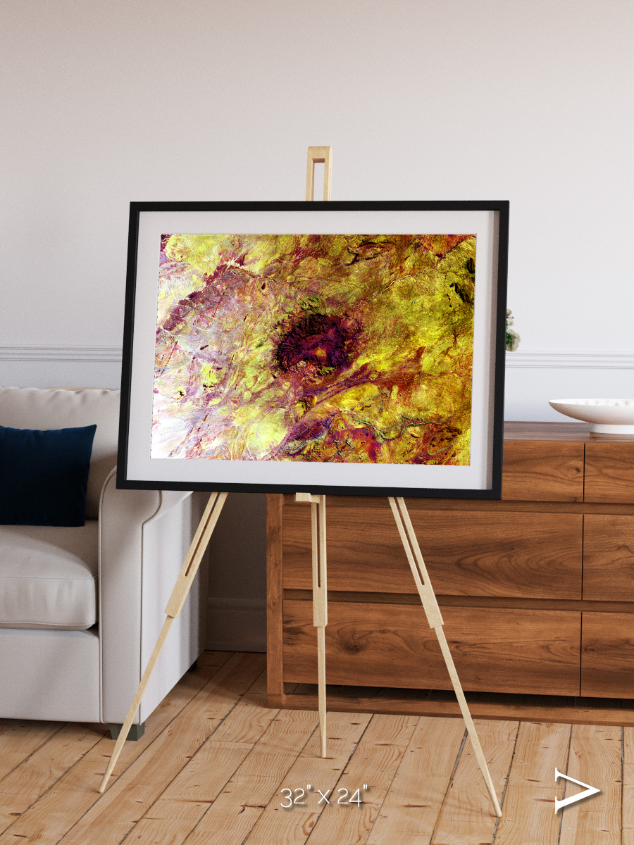 Magma Plains, Erongo Massif Framed & Mounted Print