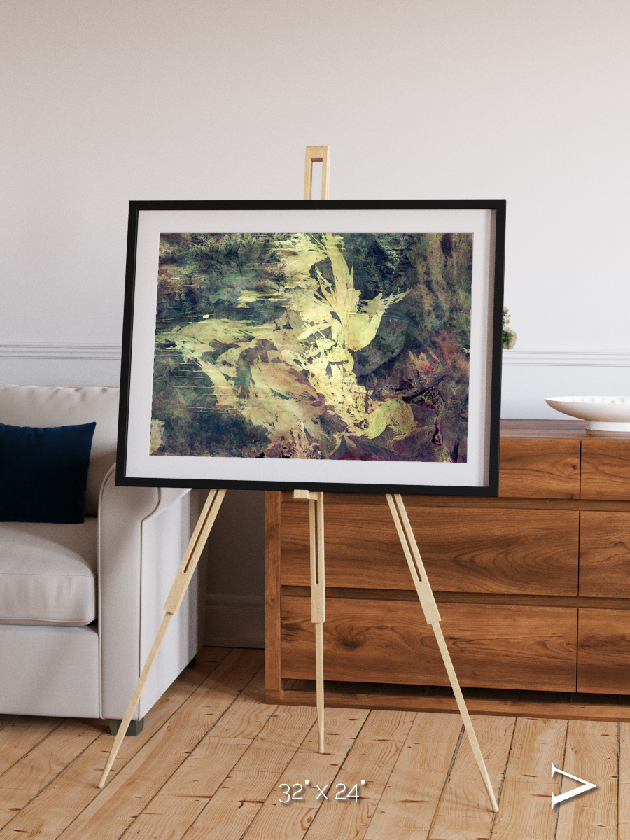 Windwritten Dunes, Great Sandy Scars Framed & Mounted Print