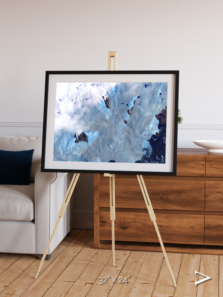 Waterways, Greenland Coast Framed & Mounted Print