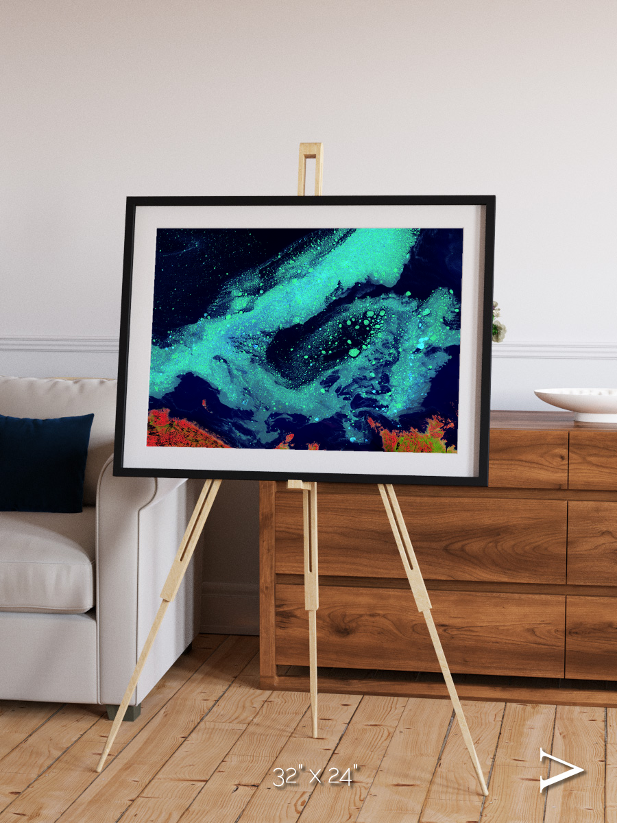 Frozen Currents, Foxe Basin Framed & Mounted Print