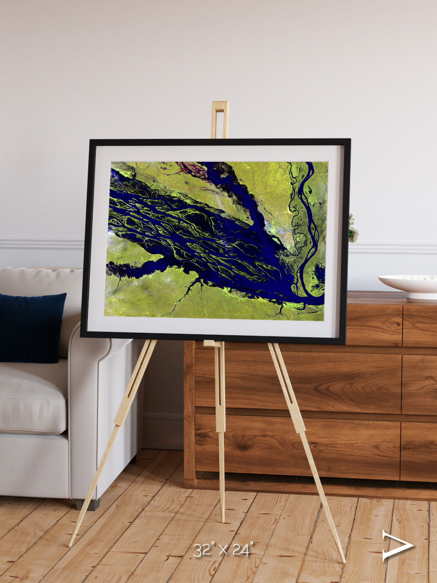 Painted Archipelago, Jau Park Framed & Mounted Print