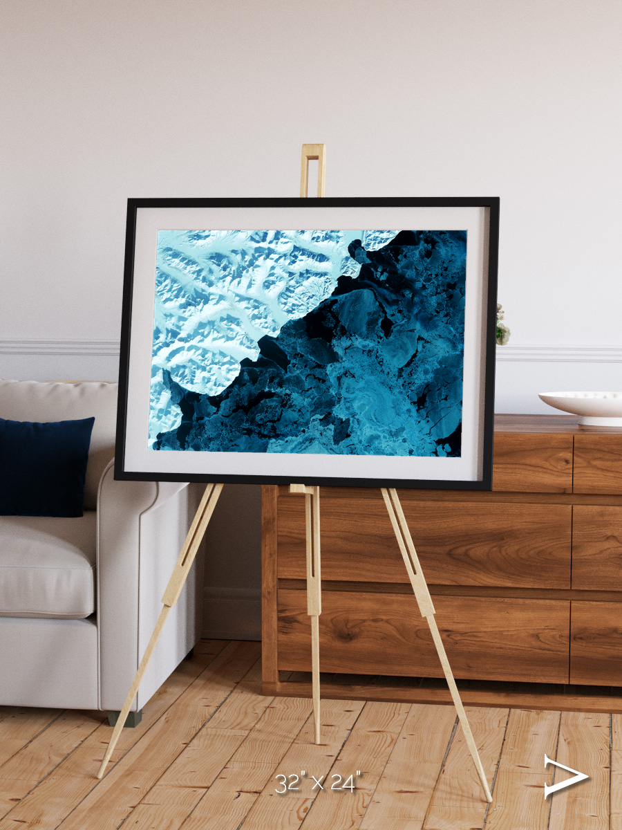 Glacial Passage, Kamchatka Peninsula Framed & Mounted Print