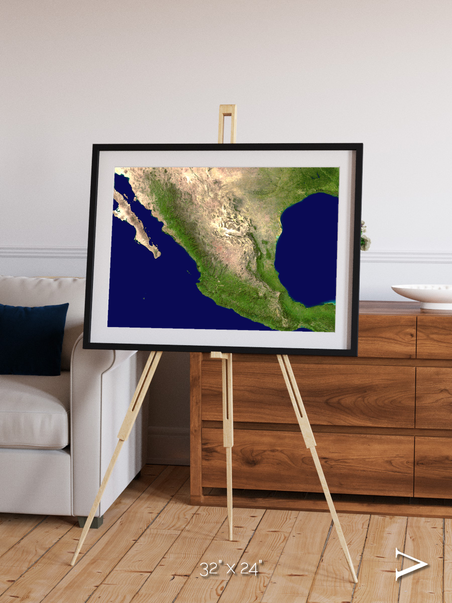 Windwritten Sands, Mexico and Central America Framed & Mounted Print