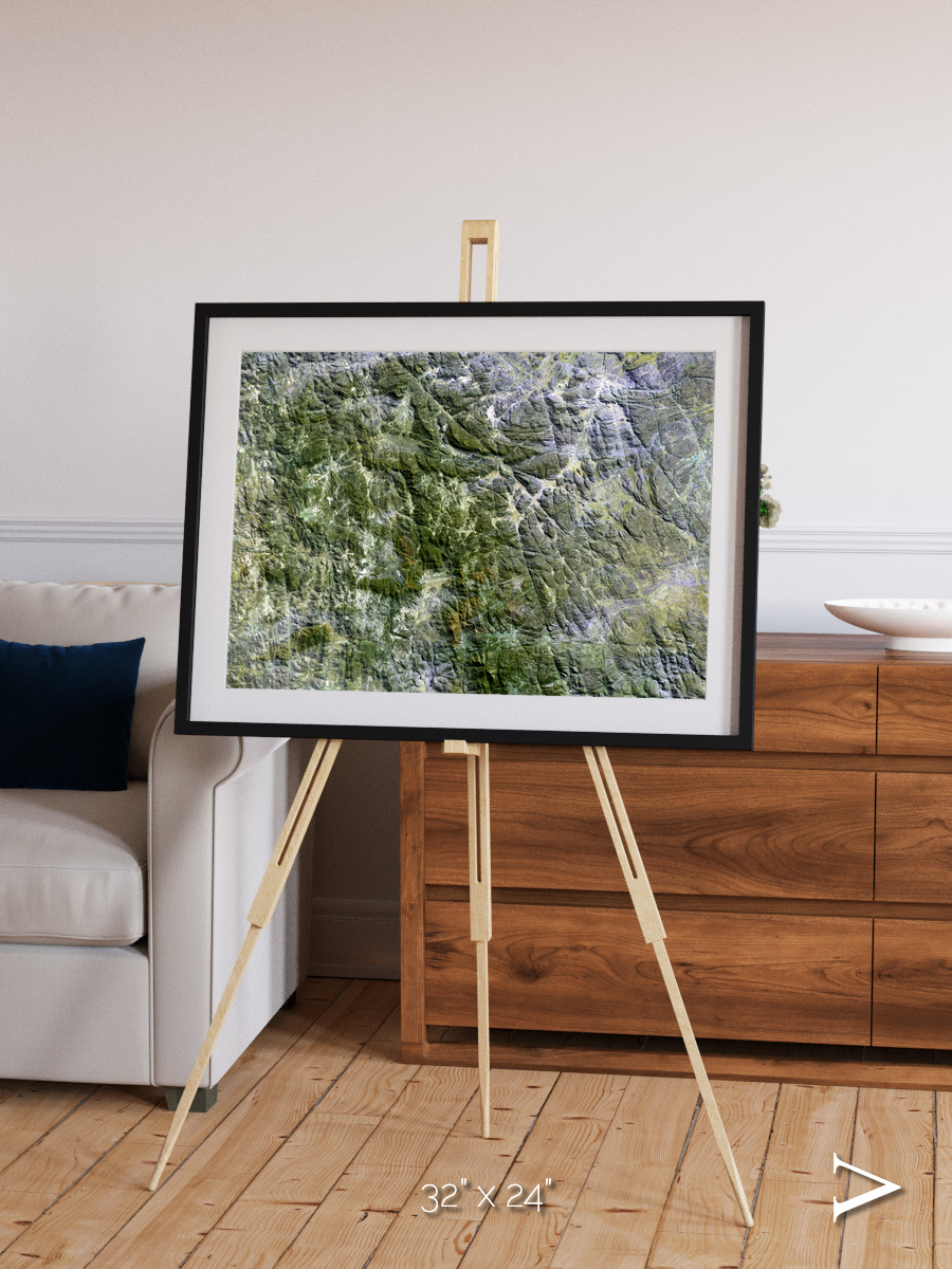 Earth in Colour, Namaqualand Framed & Mounted Print