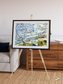 Islands in Blue, Niger River Framed & Mounted Print