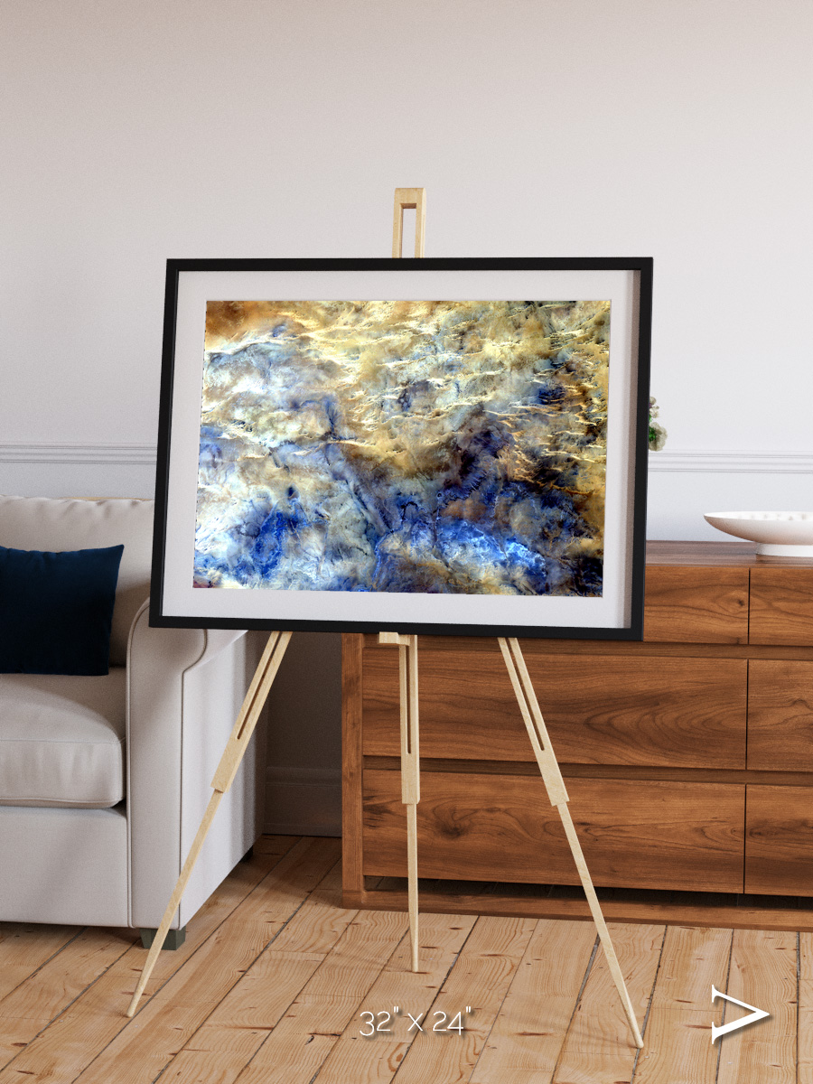 Heat Scars, No Mans Land Framed & Mounted Print