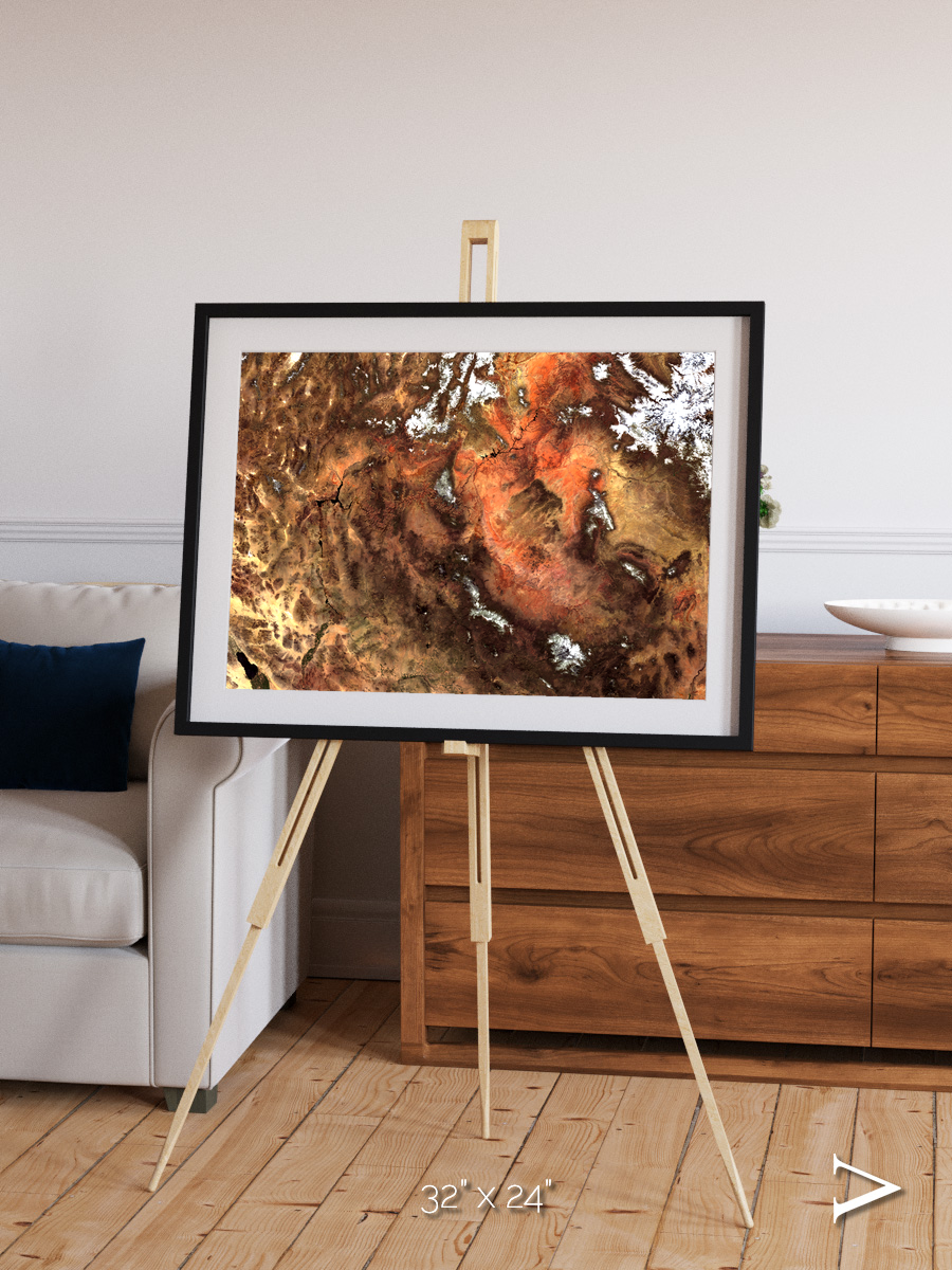 Sunlit Dunes, North America Framed & Mounted Print