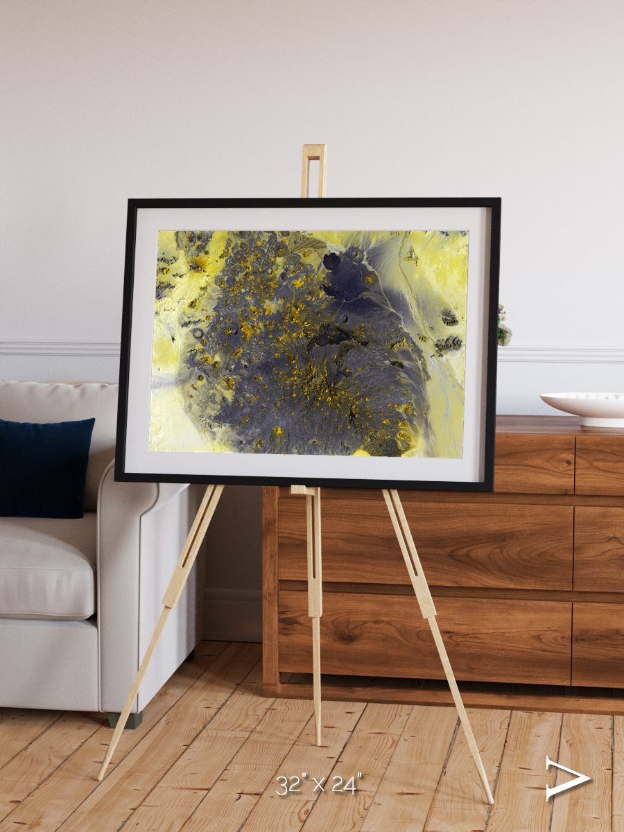 Dormant Giants, Pinacate Volcano Field Framed & Mounted Print