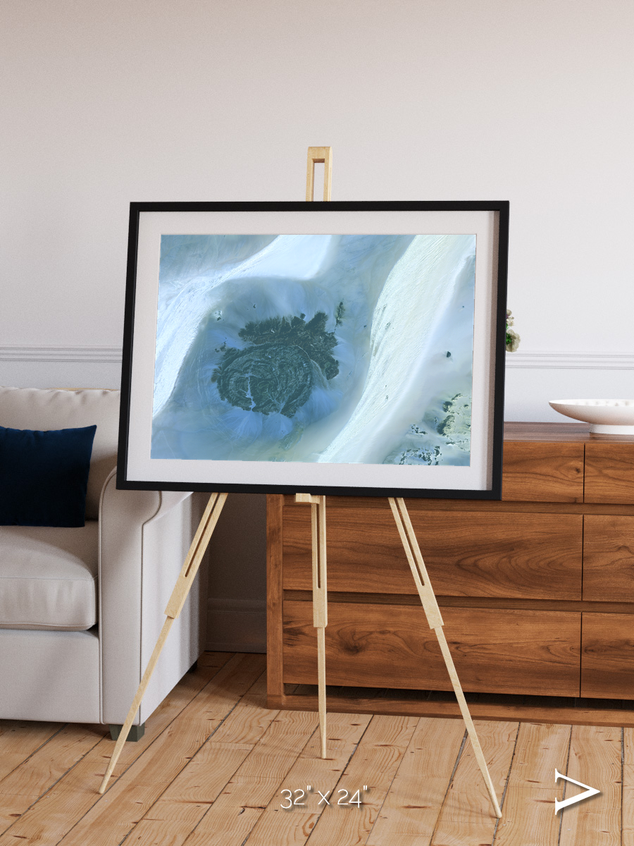Shifting Dunes, Sahara Desert Framed & Mounted Print