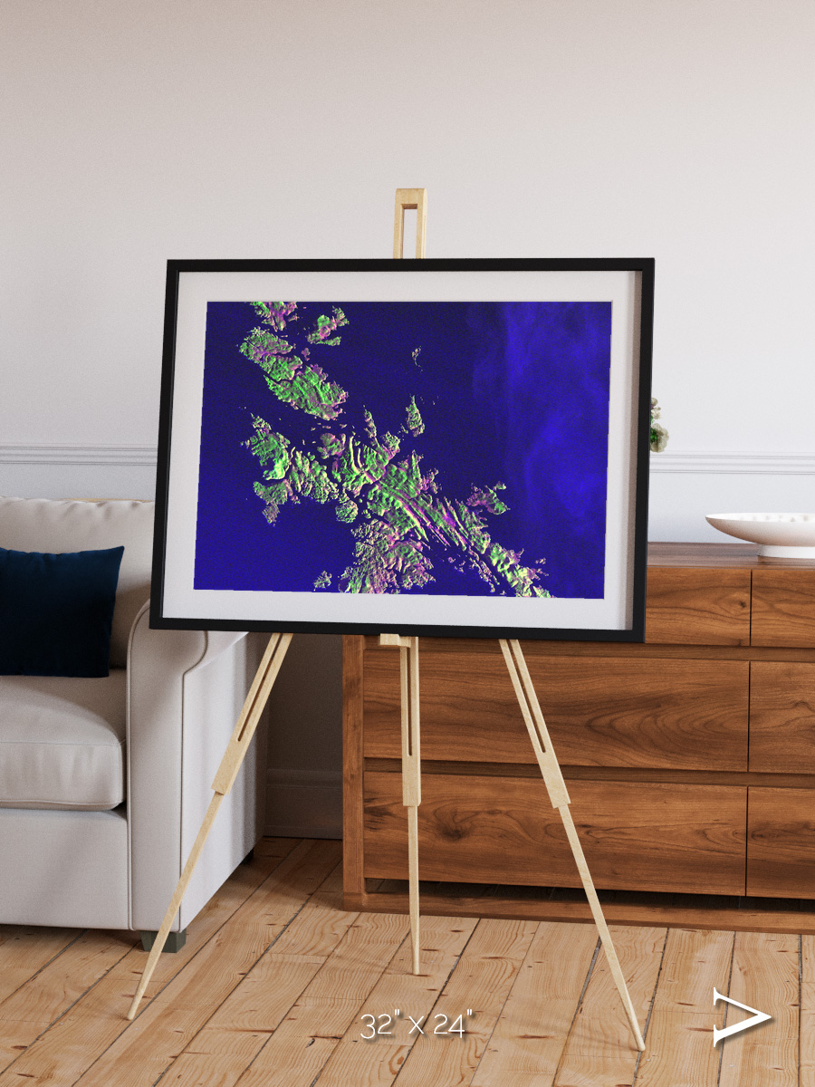 Remote Shores, Shetland Islands Framed & Mounted Print