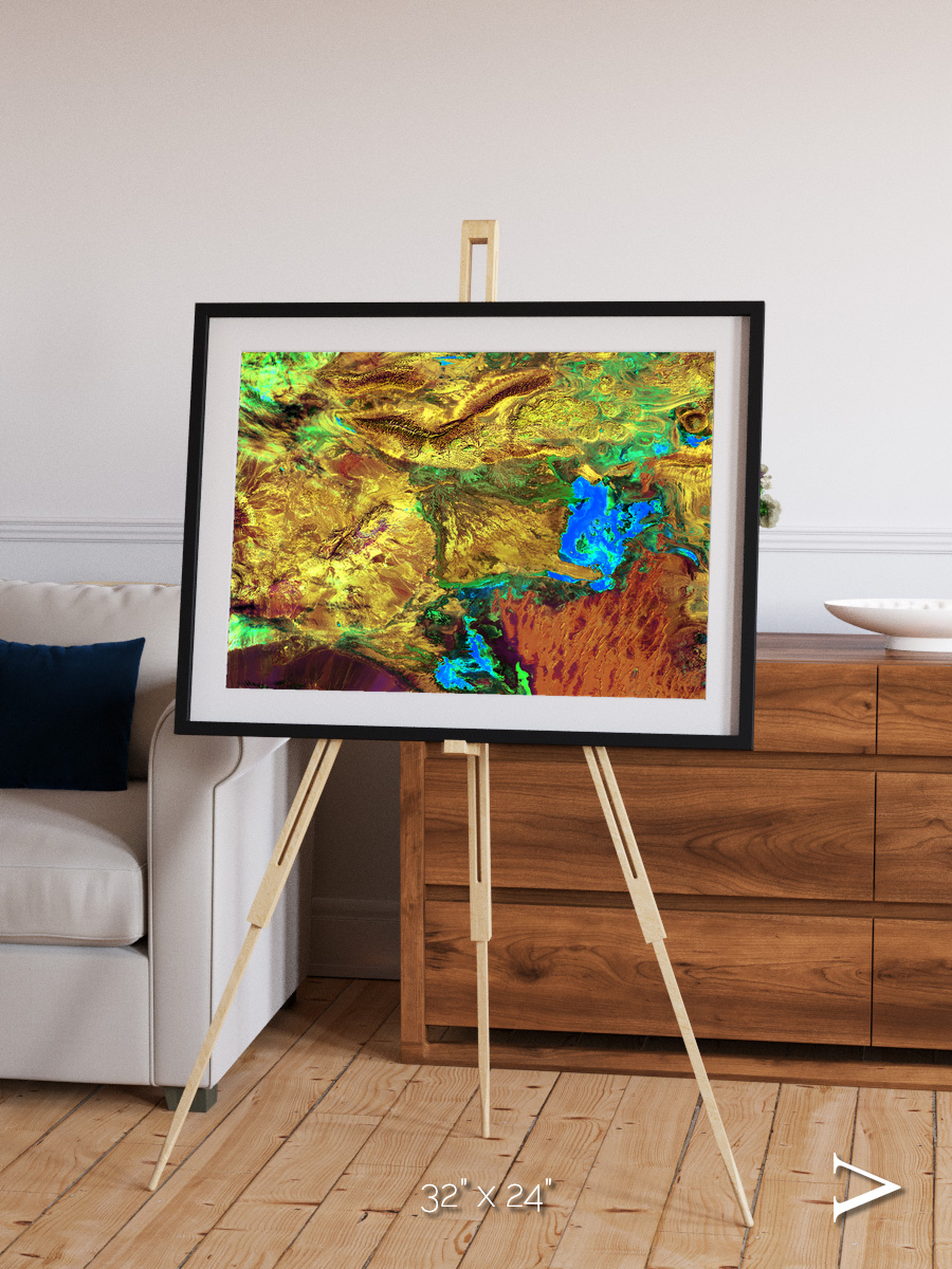 Salt and Storm, Dasht-e Kavir Framed & Mounted Print