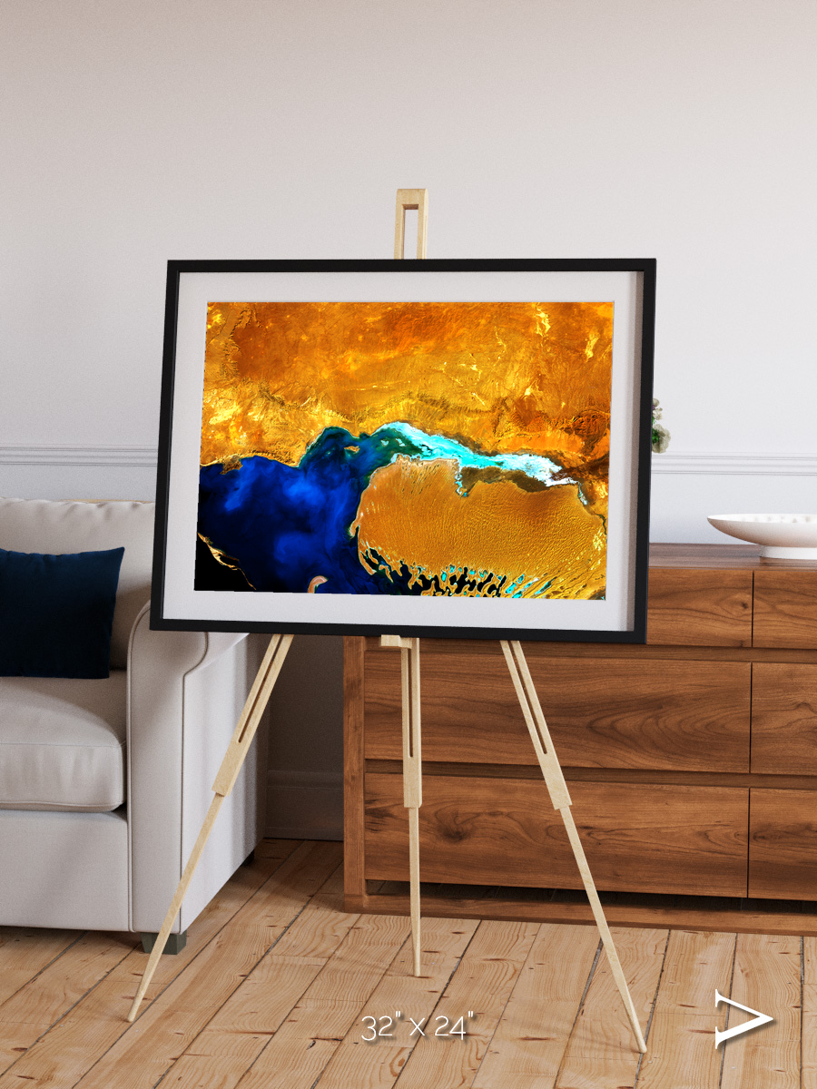 Coastal Phantom, Dardzha Peninsula Framed & Mounted Print