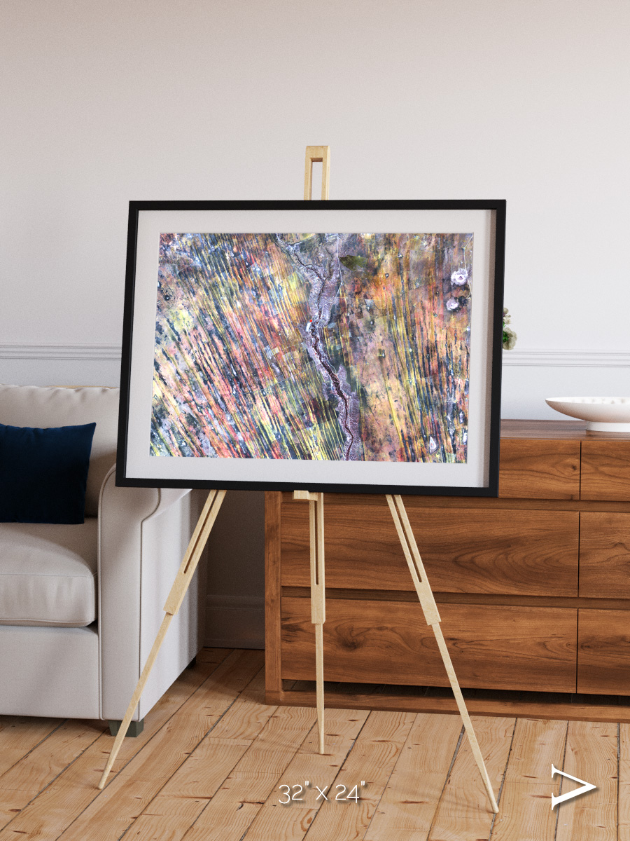 Crevasse Lines, The Optimist Framed & Mounted Print