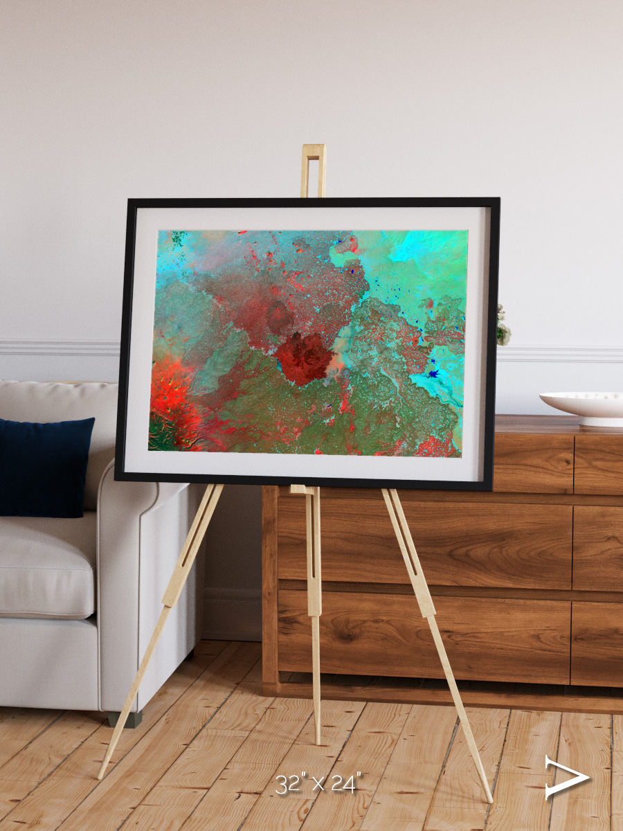 Shifting Dunes, The Syrian Desert Framed & Mounted Print